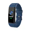 Smart Watch ЖК -экраны ID115 плюс умные браслетные фитнеса часы.