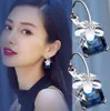 new hot Individual crystal cherry blossom ear ring earrings wholesale ladies fashion earrings earrings classic fashion refined elegance