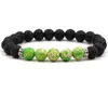 Nouveau Chakra Lava Rock Perlé Bracelets Pour Hommes Femmes Naturel Guérison Cristal Balance Pierre Oeil De Tigre Perles Chaîne Chaînes Bracelet Yoga Bijoux