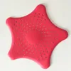 Creative Kitchen Bathroom Sea Star Sucker Sink Floor Drain Strainer Stopper Anti-clogged Sewer Outfall Hair Filter