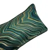 Contemporary Soft Woven Geometric Waist Pillow Case 30x50 cm Home Living Deco Sofa Car Chair Dark Green Lumbar Cushion Cover Sell 4148319