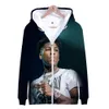 Fashion-Rap Hip Hop Singer Blueface 3D Style Slim fit Hoodie Zipper Fashion Trend Hoodie Sweatshirt Casual Zipper Sweatshirt
