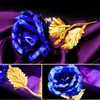 Sevgililer Günü Hediyeleri 24 K Altın Folyo Gül Çiçek El Yapımı El Yapımı Kısa Uzun Kök Severler Severler Hediye Için Düğün LZ0046
