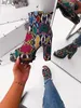 2020 femmes sandales transparentes dames à talons hauts pantoufles couleur bonbon orteils ouverts talon épais mode femme diapositives chaussures d'été