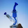 2020 New Bent Neck Embouchure Bongs En Verre 18mm Femelle Joint Huile Dab Rigs Recycleur Interne Avec Bol Conduites D'eau