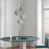 Nowoczesne Designer Szkło Lampy Wisiorek Jadalnia Sypialnia Wiszące Wiszące Light Bar Cafe Restaurant Glass Lampshade Wisiorek Światło