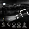 Outdoor LED Searchlight Flashlight USB Oplaadbare 3LED Tactische zaklamp Spotlight Camping Hunting Light met batterijlader