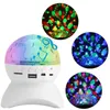 Edison2011 RGB Bluetooth Music Speaker Projector Lâmpada LED DJ Disco Luz luzes luzes RGB Magic Crystal Ball Lamp Festa de Natal
