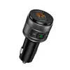 C57 Çift USB bağlantı noktaları Hızlı 3,0 Araç Şarj Bluetooth FM Transmitter Araç Kiti MP3 Müzik Çalar Kablosuz FM Radyo Adaptörü şarj