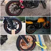 16 pz/set Car Styling Ruota Strisce Impermeabile Adesivo Riflettente Misura per 16 "17" 18 pollici Bici Moto Auto cerchione ruota