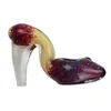 Elevate Your Smoking Experience with the Sleek and Stylish Red High Heel Glass Hand Pipe, Crafted with High-Quality Materials
