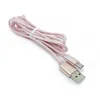 Type C Micro USB V8-kabel Android opladen oplader metalen behuizing gevlochten koord 1M 2M 3M Draad voor Samsung S6 S7 S8 S9 S10 Note 7 8 9 Huawei P