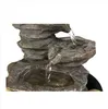 HOT Wholesales Free shipping 2019 sales!!!11.4in 3-Tier Tabletop Zen Fountain with Crystal Ball for Indoor Decoration