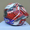 Shoei Full Face X14 93 Marquez Blue Ant Motorcycle Helmet Man 라이딩 자동차 모토 크로스 경주 오토바이 헬멧-원래-헬멧 218a