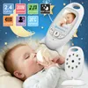 Monitor de bebê sem fio de 2 polegadas com câmera Baba Segurança eletrônica 2 conversas Nigh Vision IR Monitoramento de temperatura LED LED