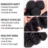 Malaysian loose wave human hair bundles with closure Remy hair bundels with Swiss lace clousres weaving for women natural black lo3638418