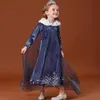 Frozen Princess Aisha Skirt Autumn Winter Clothing Children039s Dress Love Sand Queen Girl2577993