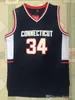 High Quality Mens Jesus Shuttlesworth #34 Lincoln He Got Game Movie Basketball Jersey Blue 100% Ed Basketball Jerseys Drop Shipping