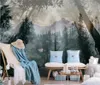 carta da parati moderna per soggiorno foresta 3D Wallpapers bellissimi sfondi paesaggio