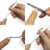 جودة عالية 8pcs Manicure Pedicure Grooming Kit Met for Professional إصبع إصبع أصابع رعاية أظافر البشرة القطع الأزياء leathe6200540