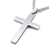 Man Hängsmycke Halsband Hip Hop Guld Silver Cross Pendant Smycken Mens Halsband Rostfritt Stål Med Iced Out Kedjor Rostfritt Stål Smycken Yd