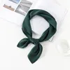 Luxury Scarf Women Silk Scarf Fashion Lady Square Scarves Soft Shawls Pashmina Solid Color Bandana För Party 8 Färger 1 PC