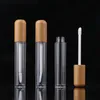 5 ml vintage bamboe verpakking fles lege lip glans containers balsem buis cosmetische containers verpakking lippenstift diy