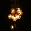 Weihnachts-Terrassen-Kugelbirnen-Lichterkette E12 G40 mit 25 Vintage-Glühbirnen, LED-Lichterketten, Hängelampe, Hinterhof-Girlande, Party, Weddi1270133