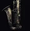 Unbranded Nickel Banhado Alto Saxofone Mão Esculpida Bronze EB Tune Instrumentos Música E Flat Sax com Caso e Bocal Luvas