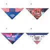 BIDEN TRUMP Pets Scarves Adults Magic Scarf 2020 American President Election Donald Trump Biden Letter Turban Dogs Cats Bandanas DBC BH3786