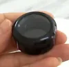 Mini Sombra Compact Matte Black pequeno Eyeshadow Palette Esvaziar recipiente cosmético Rodada Batom Caixa de embalagem