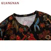 Kuangnan اليابان نمط تي شيرت الرجال الموضات المتناثرة الشارع الشهير الرجال تي شيرت الهيب هوب مضحك تي شيرت الرجال الزى 5xl الصيف 2019 جديد