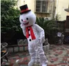 2019 Alta calidad caliente Adulto Lindo MARCA Dibujos animados Nuevo Animal profesional Navidad Muñeco de nieve caliente Traje de la mascota Vestido de lujo