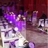 Nieuwe stijl acryl tafel bloem rack bruiloft weg lood helder vloer bruiloft centerpiece event party woondecoratie Senyu0321