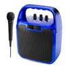 T-2317a alto-falantes com linha microfone plug-in u disco quadrado dança sonoro portátil karaoke speaker DHL livre