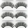 Ventes chaudes Faux cils en poils de vison (5 paires) Faux cils naturels ou épais Bande complète Mascara d'extension de cils fait à la main Livraison gratuite