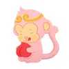 Cartoon Silicone Scimmia Massaggiagengive Commestibile Cute Baby Dentizione Giocattoli Ciuccio infantile per bambini Prodotti infermieristici