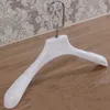 Clothes Hanger for Coats Garment and Fur Cloth Holders Thick Wide Shoulder White Plastic Storage Racks