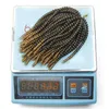 3 Paket yay ombre renkleri tığ işi örgüler 8 inç sentetik örgülü saç uzantıları düşük sıcaklık fiber t1b 3502985555