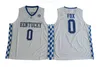 College Kentucky Wildcats Jerseys Basketball 0 Deaaron Fox 1 John Calipari 3 Edrice Adebayo 5 Malik Monk 00 Delk Blue White Jerseys7962805