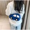 BOC Purses Kids Purses nyaste koreansk tecknad söt dukbilar Purses Fashion Girls Chain Cross-Body Bags Birthday Presents