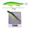 10pcs esca dura set 23g 14cm iscas artificiai esca dura Minnow esche da pesca Wobbler Crankbait 11.5cm 14g pesca Crankbait lure T191020