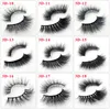 3D mink hair false eyelashes pair natural nude makeup eye lashes 81 styles with multi colors packing box free ship 3set