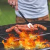 6 Stuk Barbecue Gereedschap Set met het dragen van aluminium case Roestvrij stalen grillende gebruiksvoorwerpen omvat spatula tong mes vork en borstels