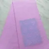 5 Yards/pc Vendita calda fucsia tessuto di cotone africano e ricamo floreale tessuto di pizzo voile svizzero per il vestito BC75-7