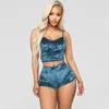 Femmes Mode Vêtements De Nuit Nouveaux Costumes Deux Pièces D'été Pyjamas Sexy Gilet Actif Shorts Nouveaux Shorts Deux Pièces Survêtements Sous-vêtements DA507