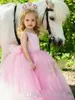 Kwiat Girl Sukienki Wedding Party Dress Ball Suknia Princess Pagewant Kids Formalna okazja Dzieci Dress Party Girl Suknie