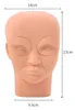Simülasyon dövme kafa modeli uygulama kaşları eyeliner dudak acemi eğitim kukla kafa kaş dudak uygulama cilt