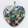 Hjärta hänge paua skal handgjorda tillbehör mosaik rutiga abalone skal bohemiska hängen smycken gåvor 5 stycken