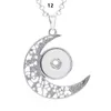 Collana a scatto Moda bella collana con ciondolo a scatto Fai da te Ginger Snap Gioielli con catena Fit 18mm charm Button woen uomini regalo charms collane